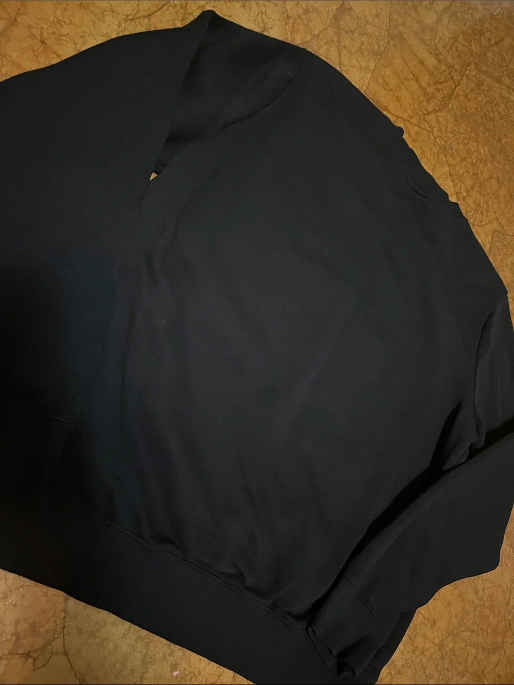 Nike Black Sweatshirt with Gold Script Logo Womens Sz Med